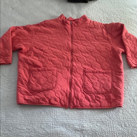Cotton Pink Quilted Puffer Jacket - Picture 1 of 5